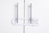 Sliding Cabinet Locks for Baby Proofing, Adjustable Child Safety Latches for Knobs & Handles, 10 Pack, White