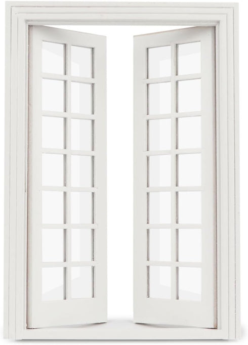 1: 12 28 Dollhouse Accessories Miniature Windows Scale Furniture Window Frame Model Panes Dollhouse Decoration Fiary