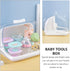 Ipetboom Countertop Baby Bottle Drying Rack with Anti- Cover Bottle Storage Box Organizer Portable Kitchen Cabinet