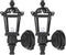 TOYANDONA 2pcs Dollhouse LED Wall Sconces 1: 12 Scale Wall Lamp Simulation