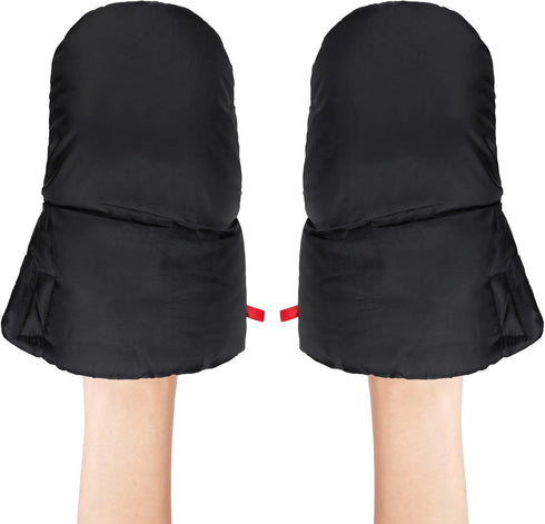 1 Pair Stroller Hand Muffs Thick Waterproof Warm Gloves Carts Compatible Hand Muffs Pram Stroller Accessory Hand Warmers