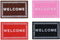 Dollhouse Rugs, 4 Pcs Miniature Welcome Carpets, 1:12 Scale Doormat Carpet for House Decoration