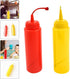 2Pcs STOBOK Fake Mustard and Ketchup Bottle Funny Fake Salad Dressing Bottle Prank Toys Phoney Condiment for Adults