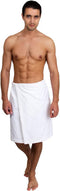 TowelSelections Mens Cotton Shower Wrap Adjustable Terry Velour Spa Bath Towel Wrap
