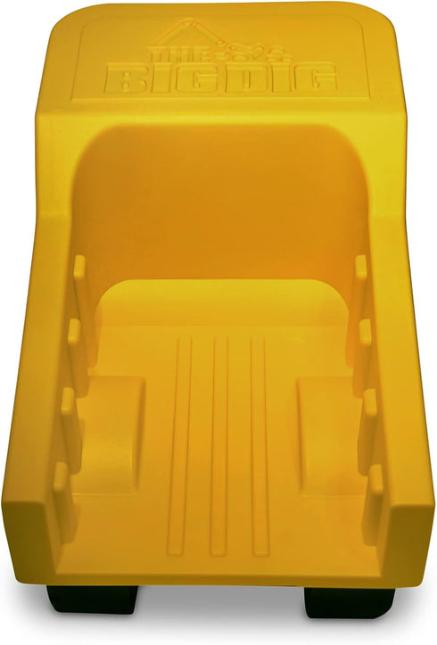 100% 11.25" 6.5" 7.25" 3+ The Big Dig Dump Truck | Made of Recycled Plastic | Long x Wide x Tall | Red and Yellow |