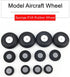 Fielect 1.5 inch Super Light Sponge Tire and Wheel Sets for RC Model Airplane and Car, PU Sponge Tire