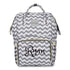 Personalized Large Diaper Bag Knapsack/Tote Bag/Backpack -Custom Monogram Embroidered for Infant/Baby Bag/