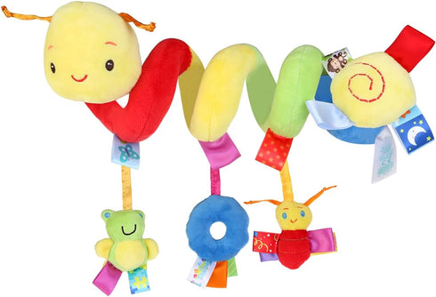 Uonlytech Baby Crib Hanging Rattles Toys, Carseat Toys Hanging Rattles Spiral Stroller Crib Cot Toy Spiral Toy Pram