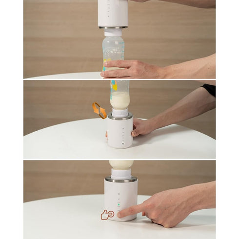 Wooswen Portable Electric Smart Milk Warmer Multifunctional Bottle Heater for Daily Use