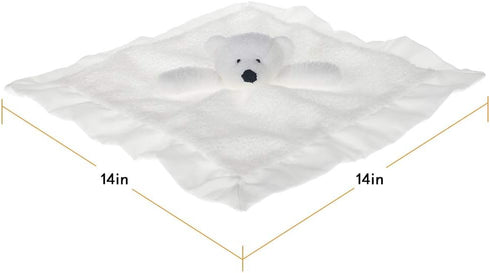 Apricot Lamb Stuffed Animals, Soft Security Blanket, White Polar Bear Infant Nursery Character