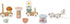 2 10 12 J04010, Janod Snail Train - Wagons and Pieces Including Removable Rattle - Pull Toy - Wood and Water Painting