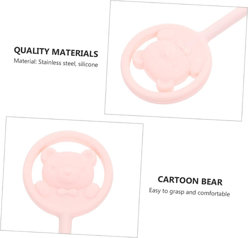 Zerodeko Milk Powder Stirring Stick Longer Cartoon Handle Color Changing Baby Milk Mixer Mixing Tool for Infants Easy