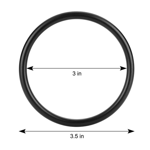 Accmor 2 3 4 Baby Ring Sling Rings Pairs, in Diameter Aluminum Sling Ring Pcs for Infant Wrap Carrier (Black)