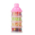 Accmor On The Go Formula Dispenser, 4 Compartments Stackable Container for Baby Milk Powder (BPA Free)