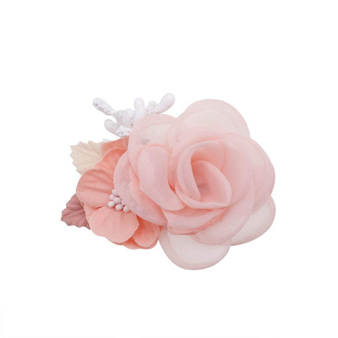 Flower Hair Clips Set for Baby Girl, Lightweight Floral Hair Bow Accessories, 3pcs for Toddler Gifts