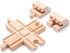 2 maxim enterprise, inc. Wood Intersection Track with Buffer Stops, Wooden Track Accessories for Toy Train, Red