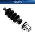 Heyiarbeit 42mm RC Boat Waterproof Push Rod Rubber Seal Bellow with Aluminum Mount, 2pcs