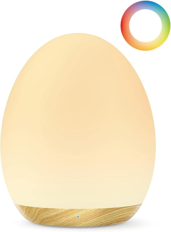 JolyWell Night Light for Kids, Baby Egg Light with 7 Colors Changing