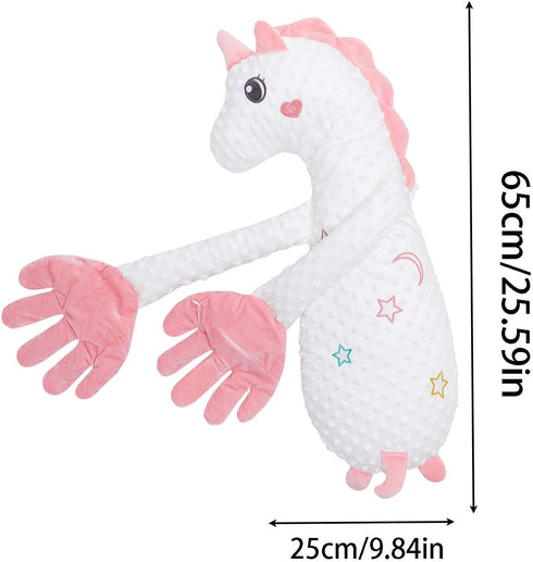 DAOLUAN Baby Soothers Toys, Cute Animal Plush Stuffed Doll Toy for Girls Boys, Portable Dinosaur Unicorn Figure