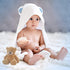 BY LORA Personalized Hooded Baby Towel - 100% Rayon from Bamboo, Solid Color Soft