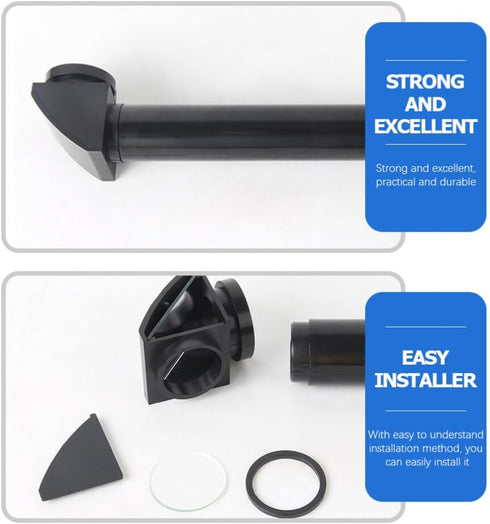 Totority Adjustable Periscope Outside Toys, Plastic Mirror for Physics Optics Experiment, Detachable Black Turnicate Kit
