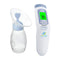 Deluxe Manual Silicone Breast Pump and No Touch Forehead Thermometer for Babies