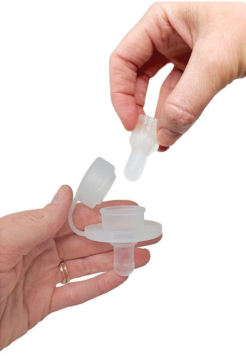 Original Freezable Teether Pacifier | Ice Cube Tray Bundle | BPA Free Medical Grade Silicone | Boy and Girl Babies 0-9 Months | Teething Relief | Made in USA | Cold Teether | Teething Pacifier