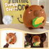 10 inch) BRICHOEE Capybara Plush Toy, Cute Capybara Stuffed Animal Holding Corn, Soft Capybara Plushie Gifts for Girls