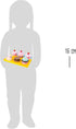 Playset 13 Set 3+ Wooden Cupcake and Cake by Small Foot Piece - Cuttable Play Food with Interchangeable Velcro Toppings