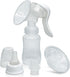 Manual Breast Pump - Silicone Hand Pump for Breastfeeding, Portable Milk Catcher, White