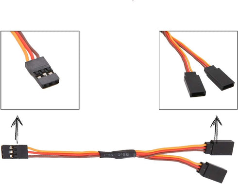 5pcs 150mm Y Type Extended Line Lead Wire Cable for Futaba JR Y Harness Servo Extension