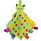 Toddler Taggy Security Blanket, Soft Plushy Cuddle Bud Blankie for Boys and Girls, Green Frog