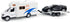Toy Camper RV Trailer Towing Supercar, Diecast Motorhome Toys for Boys, Pull Back Cars for Outdoor Adventure Play Set