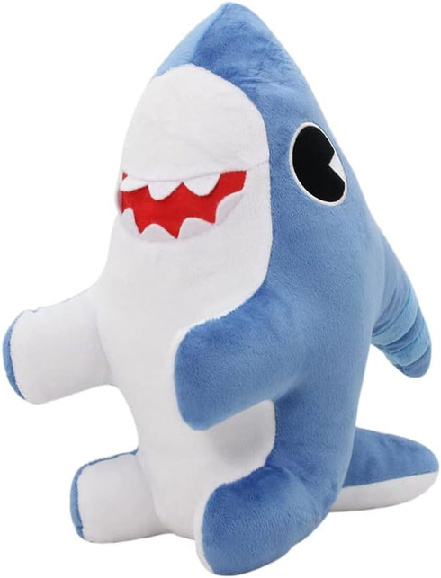 Large Shark Dog Stuffed Animal Plush Toy Kawaii Shark Puppy Plushie Doll (Blue)