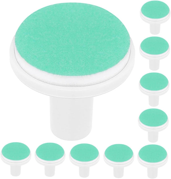 HAKIDZEL 10Pcs Nail Grinding Heads Replacement Pads Electric Nail Trimmer Accessories for Nail