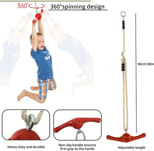 360 Swing Spins - Spinner Swing for Boys Girls Indoor Outdoor Twister Activity, Flip Toy for Teens Exercise, Build Kids