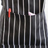 Kids Apron 2 Pack, Adjustable Strap with Pockets for Cooking, Art, Baking, Black Stripes