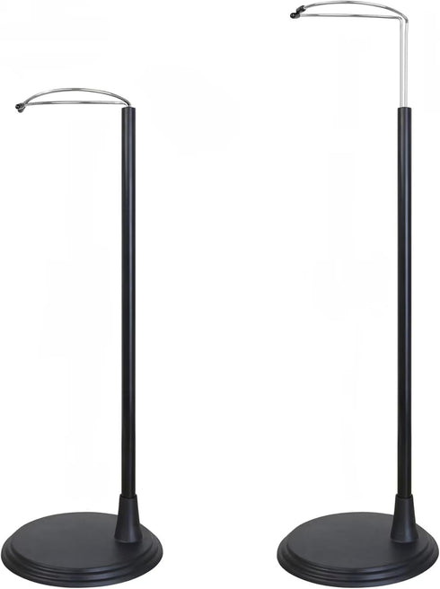 ZITA ELEMENT 2 Pcs Adjustable Doll Stand Holders Base for 14 Inch - 18 Inch Doll Accessories – Black.