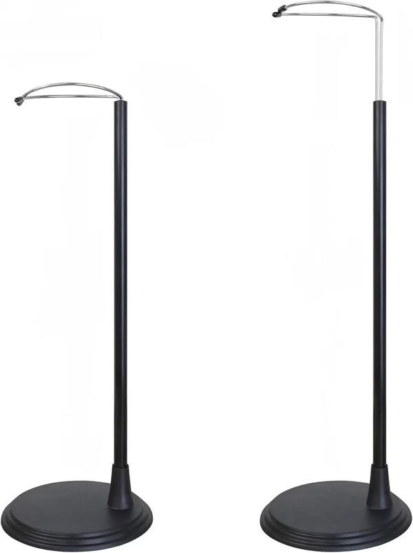 ZITA ELEMENT 2 Pcs Adjustable Doll Stand Holders Base for 14 Inch - 18 Inch Doll Accessories – Black.