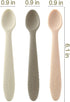 PandaEar 5 Pack Silicone Baby Spoons, Self Feeding 4-6 Months, Gentle for Baby Led Weaning, BPA-Free
