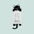 Harlorki Little Black Cat Wall Stickers, Light Switch Decor for Nursery