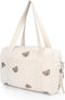 SUNGOOYUE Baby Stroller Storage Bag, Large Capacity Hanging Organizer with Zipper Pockets