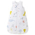 Mosebears Sleep Sack Baby Winter Wearable Blanket with 2-Way Zipper, 2.5 TOG Cotton Unisex (White Animal, 0-6 Months)