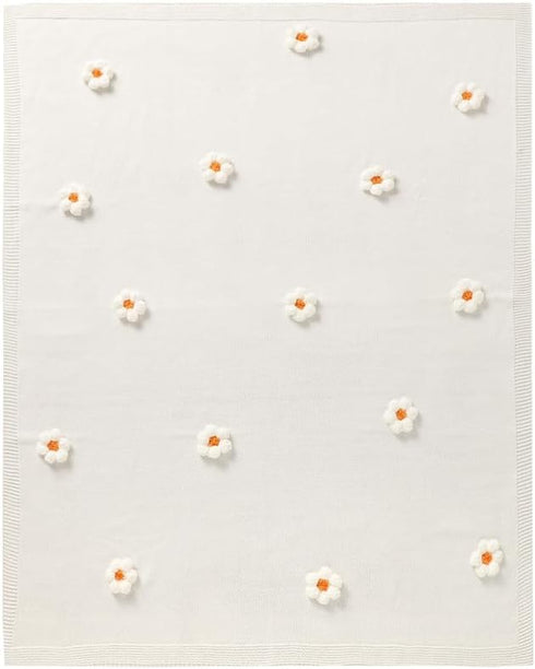 Baby Swaddle Blanket for Boys Girls, Knitted Soft Cozy Newborn Infant Receiving Blankets for Crib Stroller, 30x40 Inches
