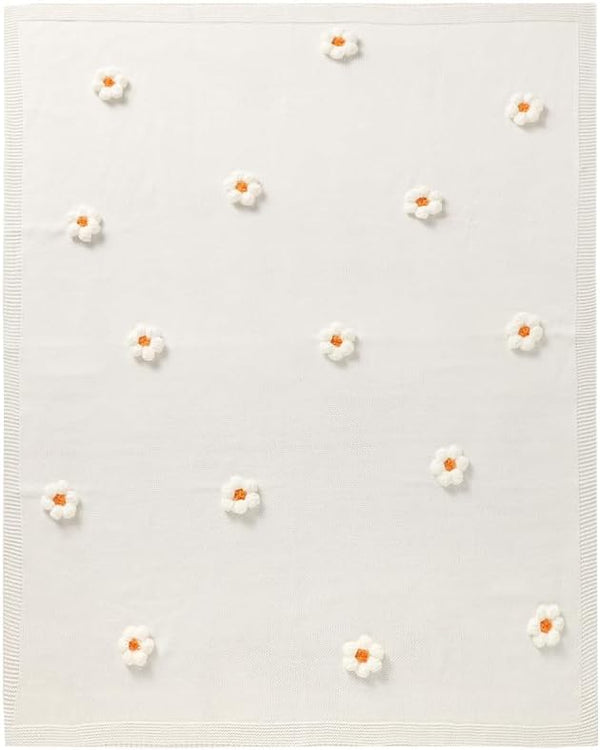 Baby Swaddle Blanket for Boys Girls, Knitted Soft Cozy Newborn Infant Receiving Blankets for Crib Stroller, 30x40 Inches