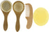 FUNNETOYU Infant Hair Brush Set for Newborns 4pcs Baby Hair Brush and Comb