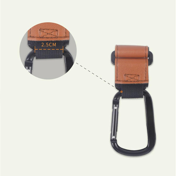 ZHENZQ Pram Hook Diaper Bag Carabiner Hanging Hook Multi-Purpose Climbing Hooks for Grocery Shopping Bag