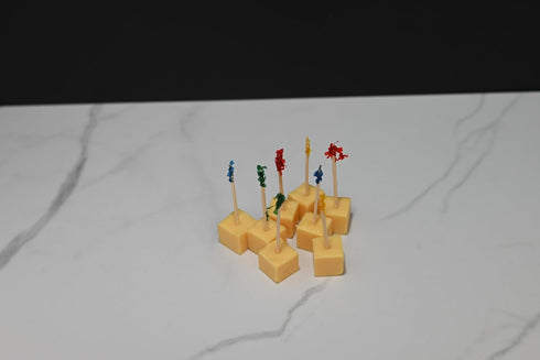 Fake Cheddar Cubes, Set of 8