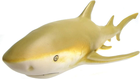 Gemini&Genius Marine Animal World Toy Lemon Shark Ocean Shark Action Figure - Great White Shark Soft Rubber Toys for