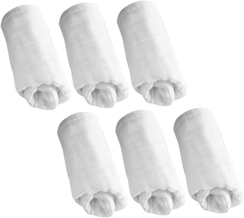 ERINGOGO Muslin Burp Cloths Set Washable Organic Cotton Baby Receiving Blankets
